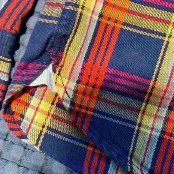 Lands End sail rigger Oxford plaid button down shirt - Picture 3 of 5